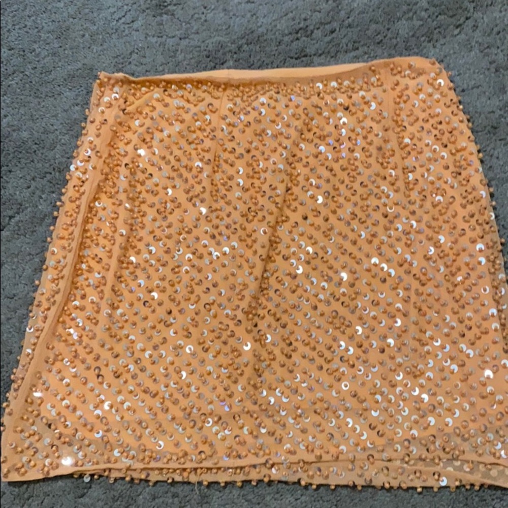 Sequin mini skirt
